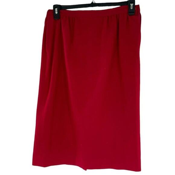 Pendleton Skirt Women Sz 14 100% Wool Elastic Waist Fully Lined Back Slit Pencil - Picture 1 of 7